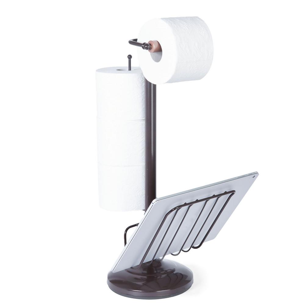 Better Living Products Free Standing Toilet Paper Holder Oil Rubbed Bronze