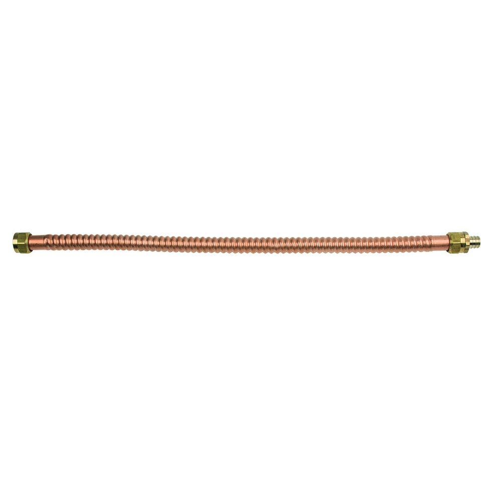 BrassCraft 3/4 in. FIP x 3/4 in. PEX Barb x 24 in. Copper Water Heater