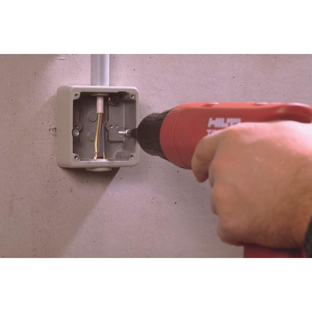 1 box of 200 Hilti HPS 3//16/"x 1 1//4/" Impact Anchor with Steel Screw.