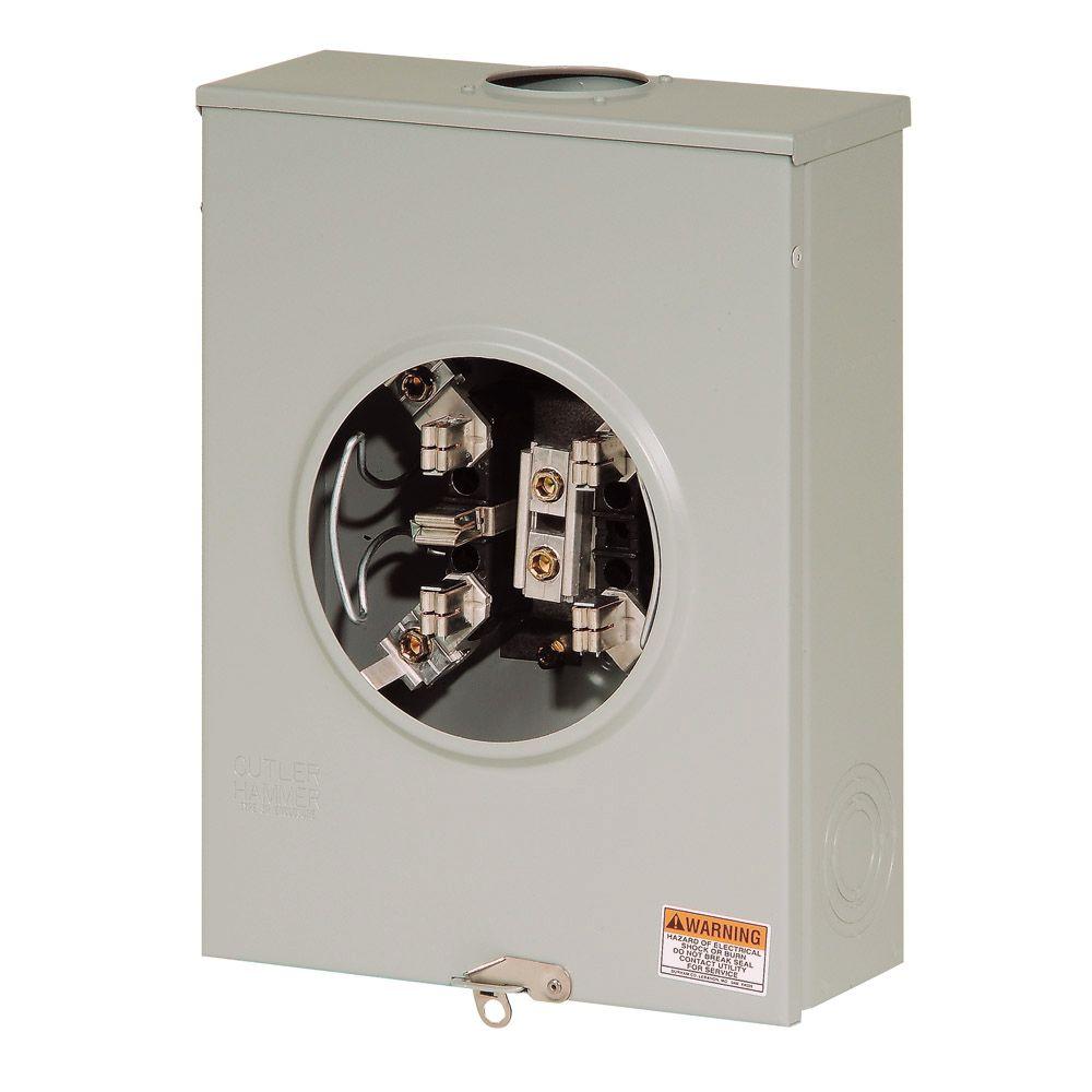 Eaton 200 Amp 5Terminal Overhead or Underground Meter Socket with