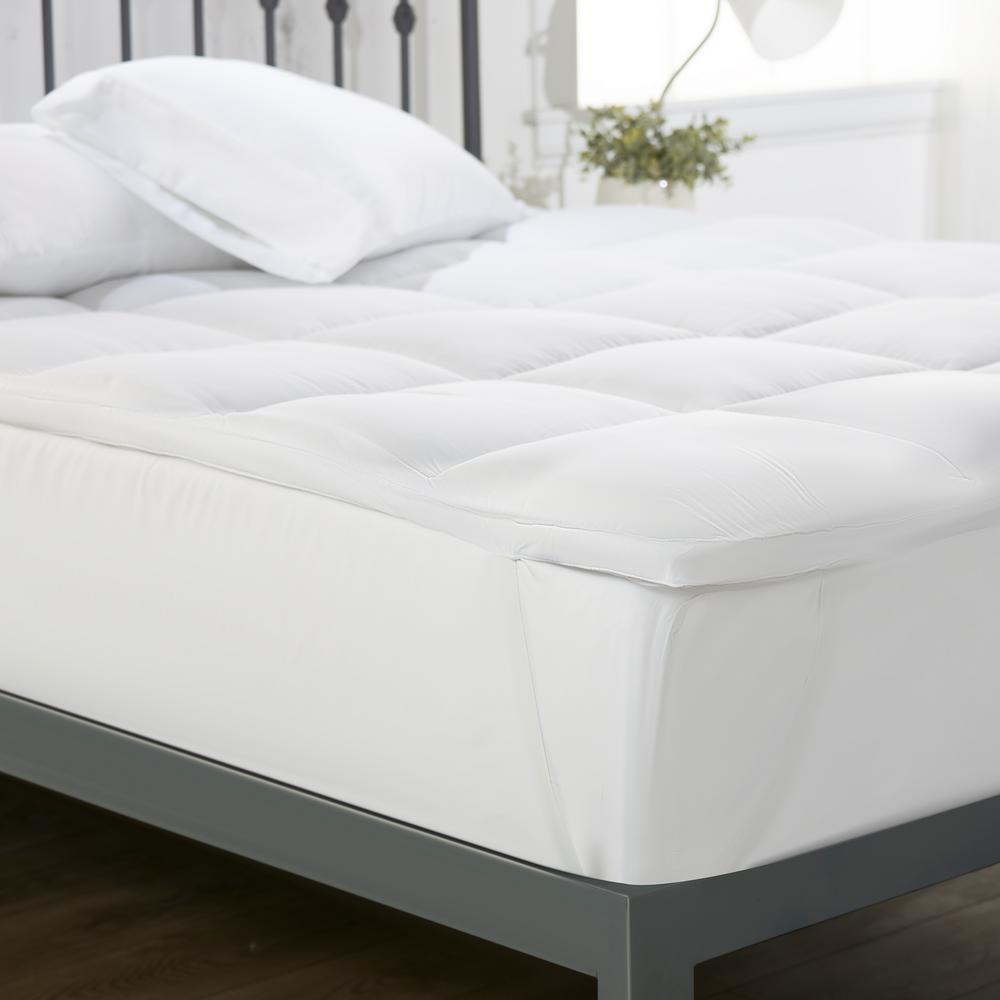 Becky Cameron Luxury 18 in. Queen Down Alternative Mattress Topper-IEH ...