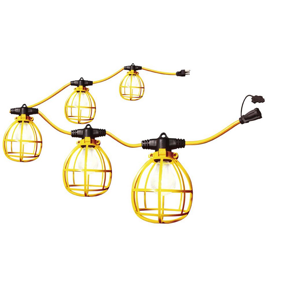 Husky 50 Ft 5 Bulb String Caged Work Lights Husky 50 Ft 5 Bulb String Caged Work Lights
