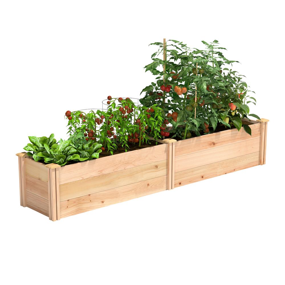 Greenes Fence 16 In X 8 Ft 5 Premium Cedar Raised Garden Bed Rc169618p The Home Depot - Home Depot Garden Bed Fencing Greenes Fence 16 In X 8 Ft 5 Premium Cedar Raised Garden Bed Rc169618p The Home Depot - Home Depot Garden Bed Fencing