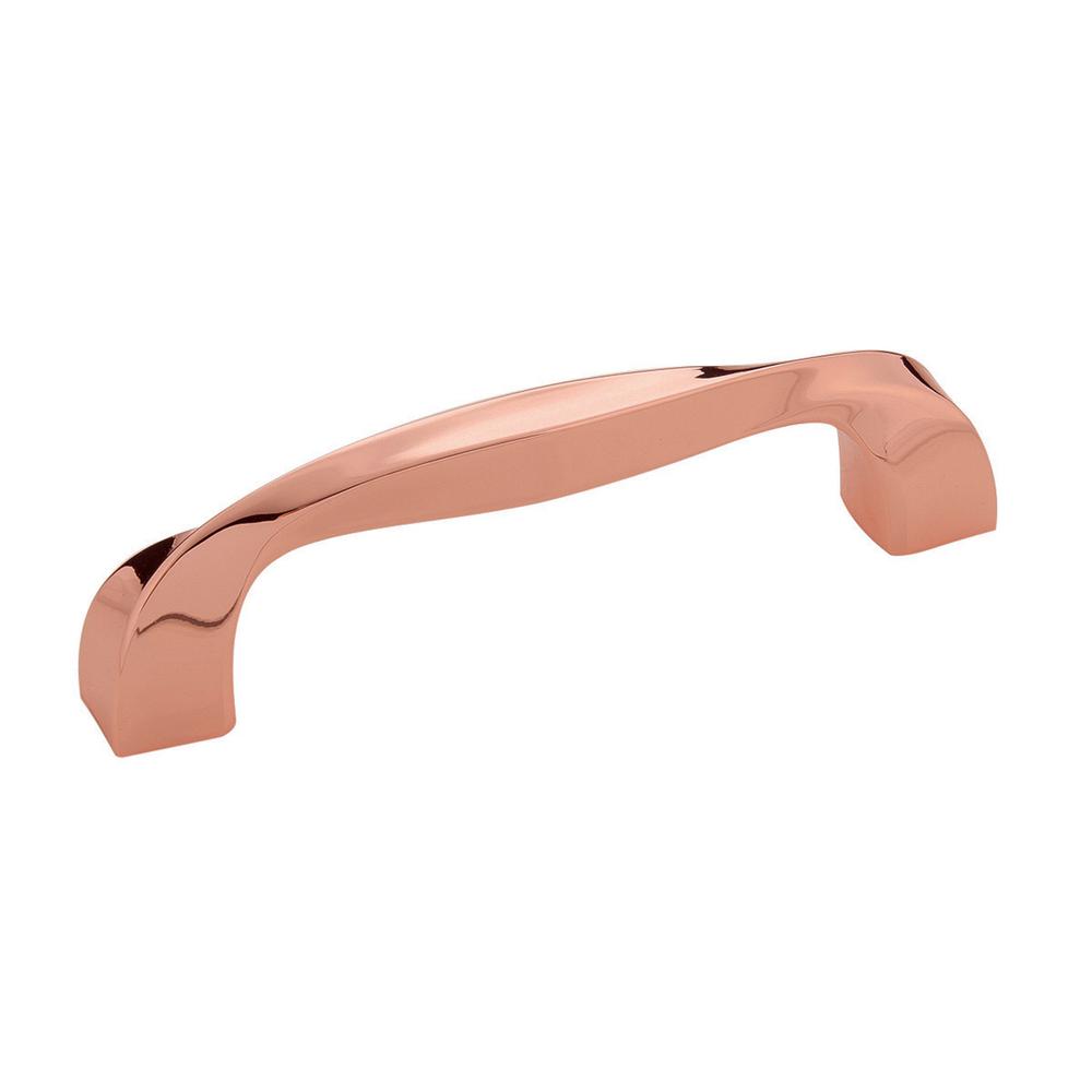 Hickory Hardware Twist 33/4 in. 96 mm Polished Copper Door