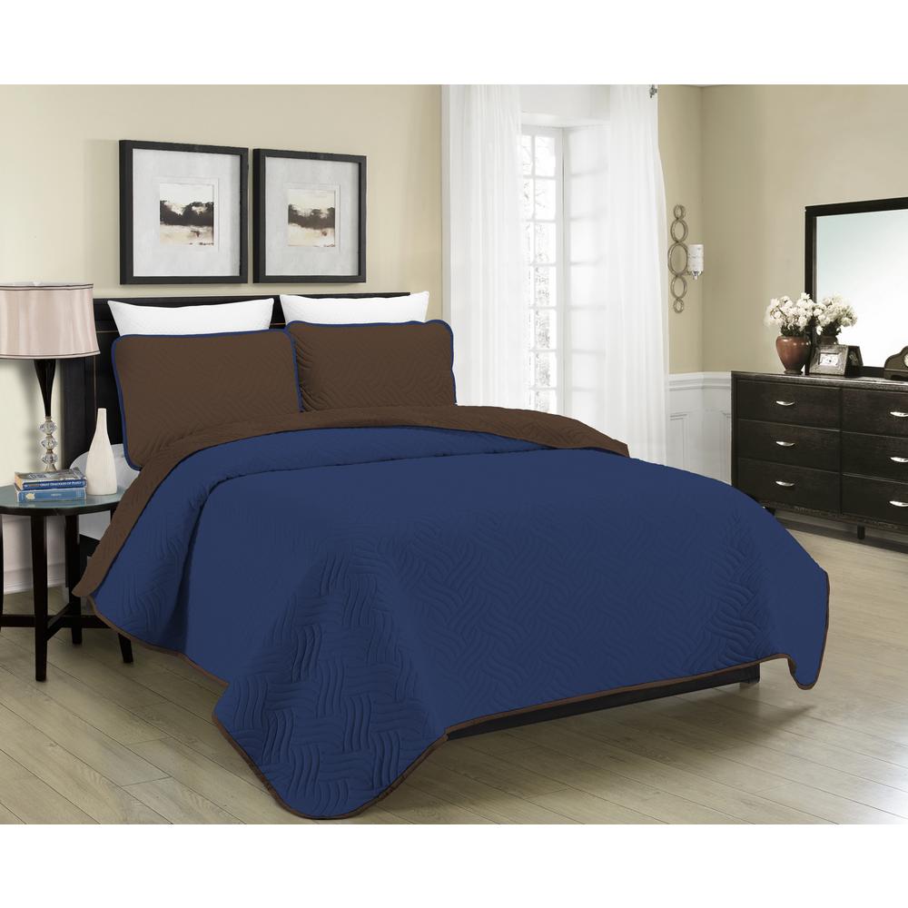 Austin 3-piece Oversized Bedspread Coverlet Set 15 Colors