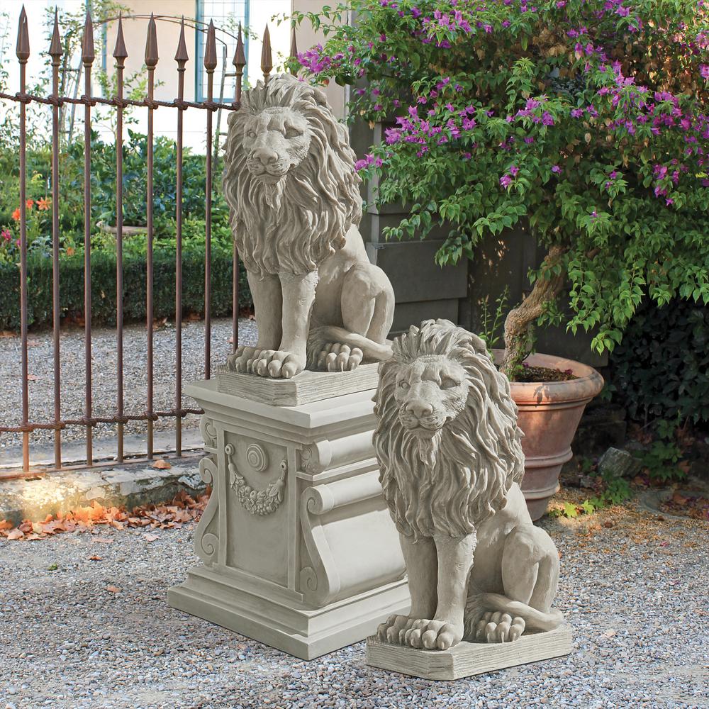 Design Toscano Mansfield Manor Lion Sentinel Statue Set 2 Piece Sh94210 The Home Depot - Garden Lion Statue Design Toscano Mansfield Manor Lion Sentinel Statue Set 2 Piece Sh94210 The Home Depot - Garden Lion Statue