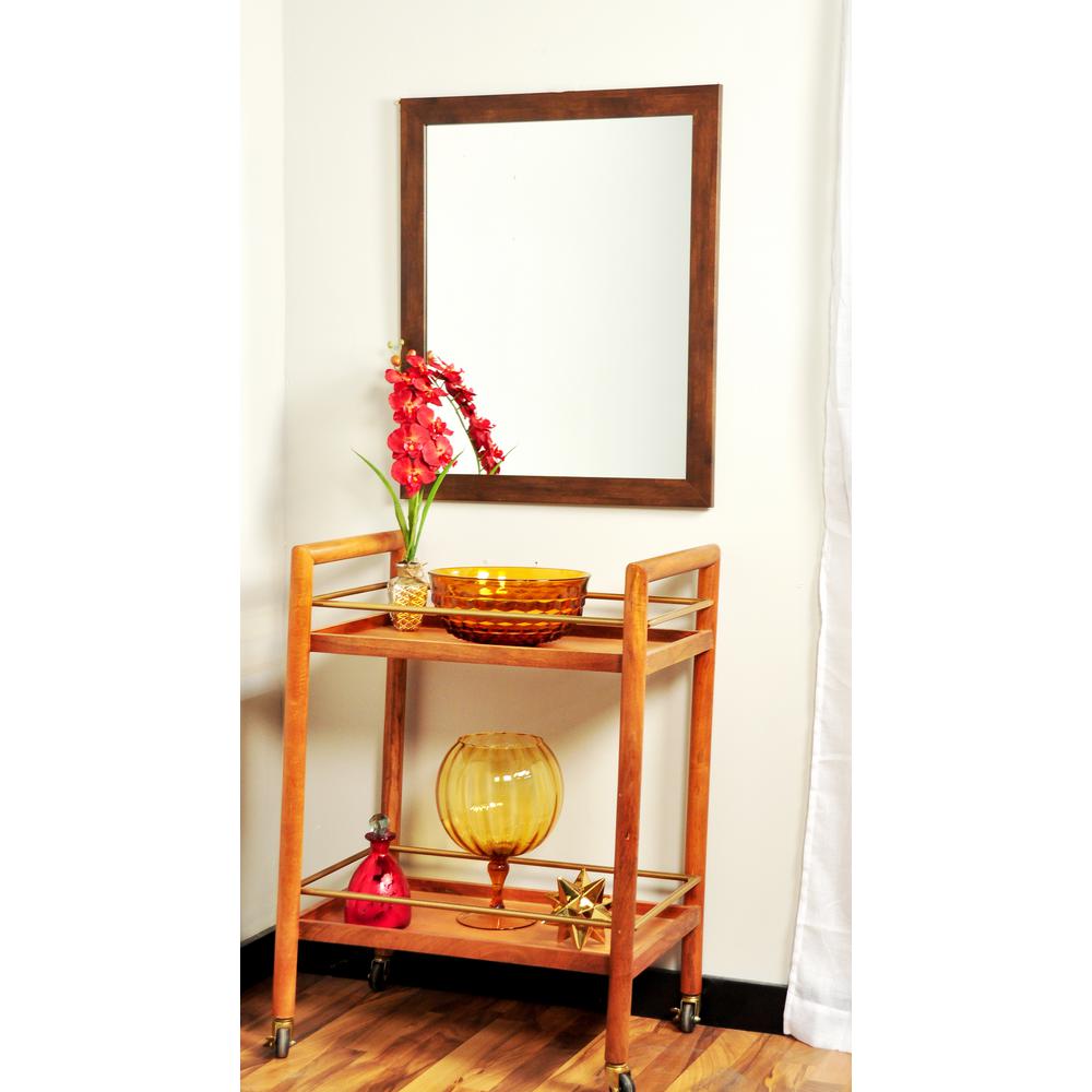 Modern Rectangle Mocha Brown Wall Mirror Modern Rectangle Mocha Brown Wall Mirror