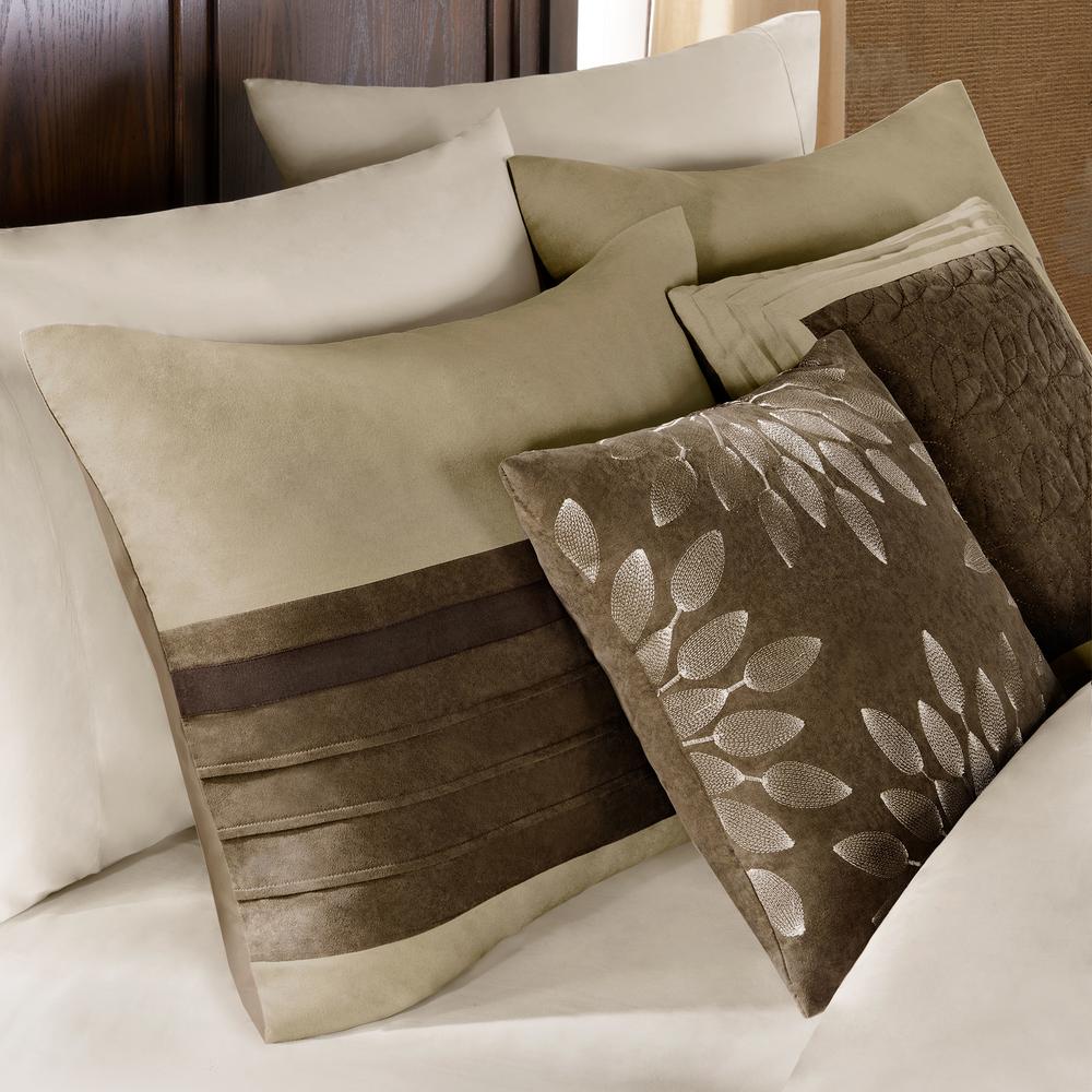 Madison Park Teagan 7 Piece Natural King Comforter Set Mp10 302