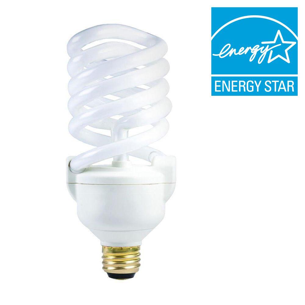 Philips 50-100-150W Equivalent Soft White (2700K) Spiral 3-Way CFL ...