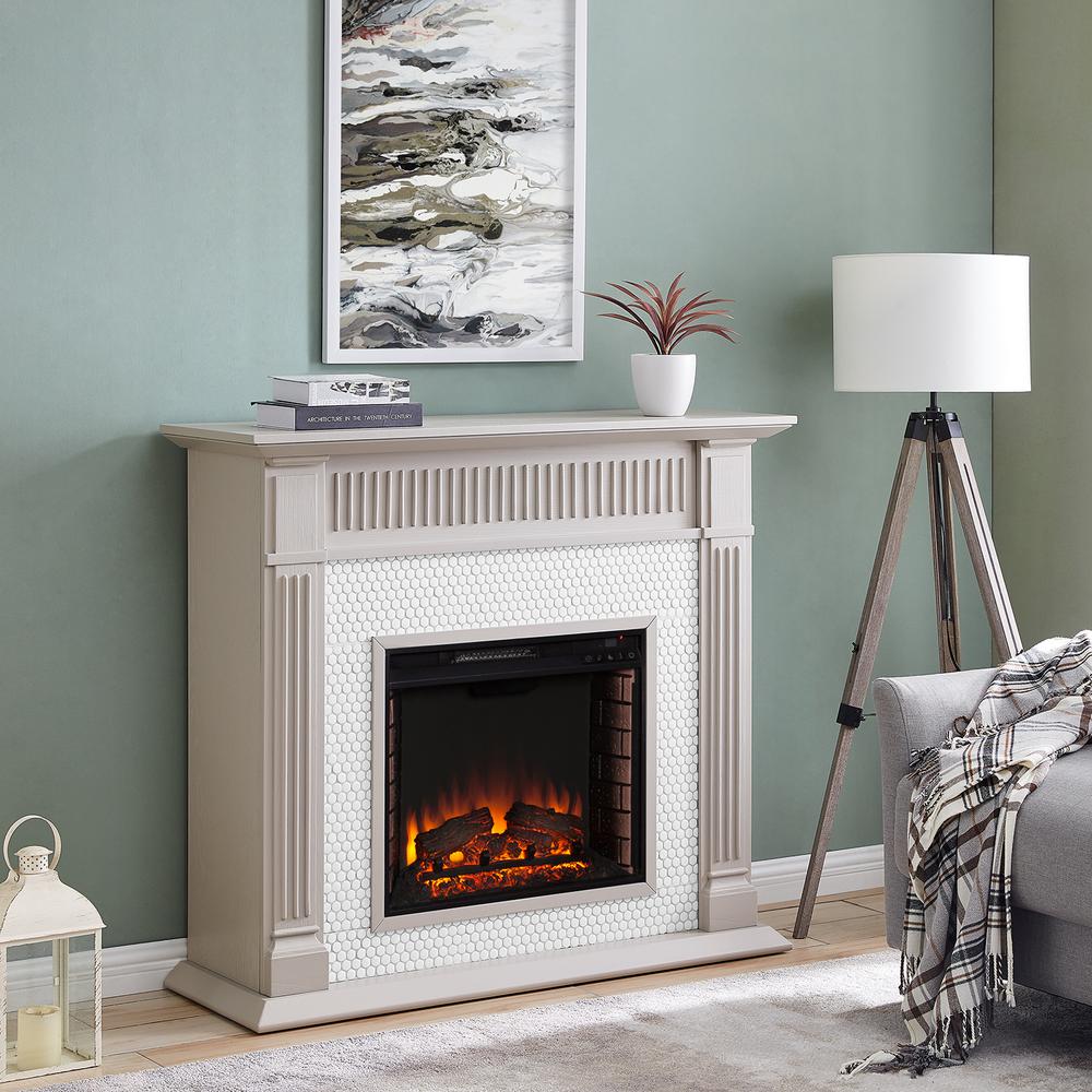 Southern Enterprises Sanderston Penny Tiled 48 In Electric