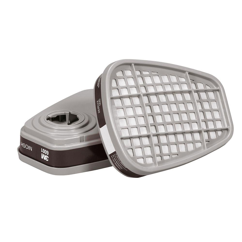 3M 3M6001 Organic Vapor Cartridge, 2/Bag