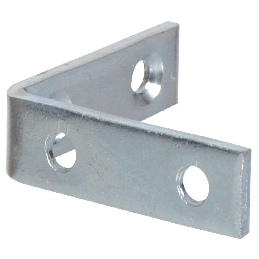 Hardware Essentials 8 X 1 4 In Zinc Plated Corner Brace 5 Pack 8 X 1 4 In Zinc Plated Corner Brace 5 Pack