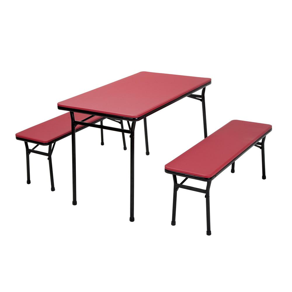 Red Cosco Folding Tables Chairs 37331rbk1e 64 1000 