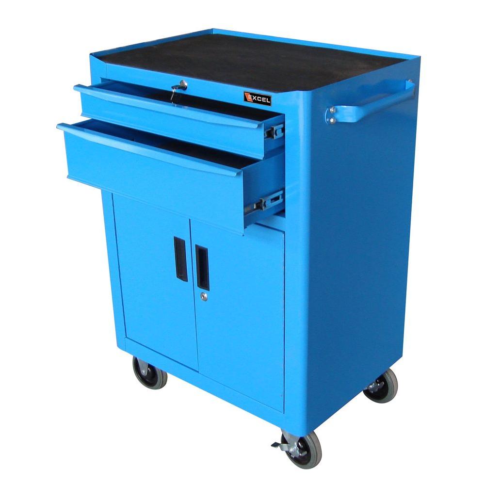 Excel Steel Roller Blue, 25.8 in. W x 17.8 in. D