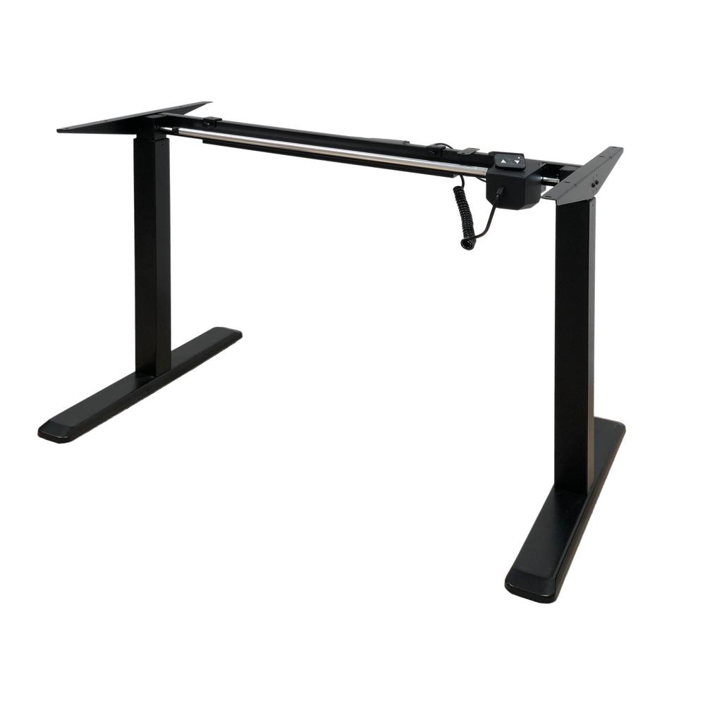 25 In Adjule Height Desks Home Office Furniture The Black Electric Height Adjule Desk Frame With Single Motor Tabletop Not Included