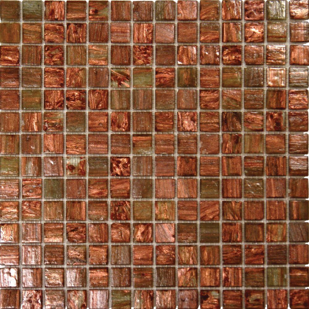 Msi Light Brown Iridescent 12 In X 4 Mm Gl Mesh Mounted Light Brown Iridescent 12 In X 4 Mm Gl Mesh Mounted Mosaic Tile 20 Sq Ft Case