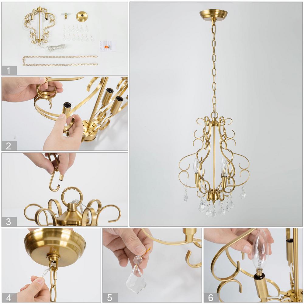 gold modern light fixture