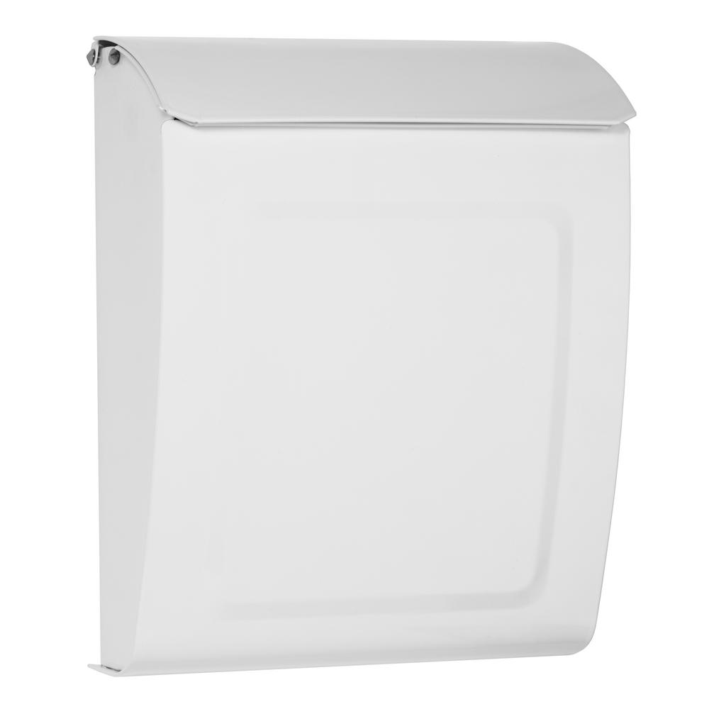 Architectural Mailboxes Aspen Locking Wall Mount Mailbox White2594W10