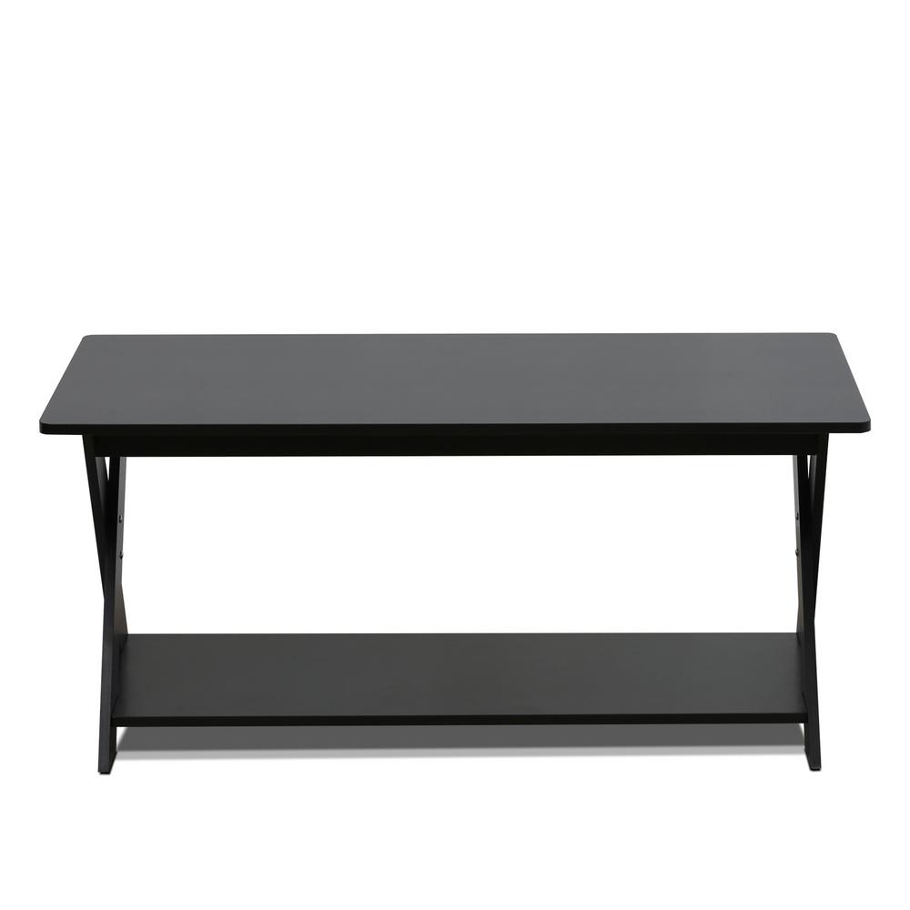 Furinno Modern Simplistic Espresso Criss Crossed Coffee Table