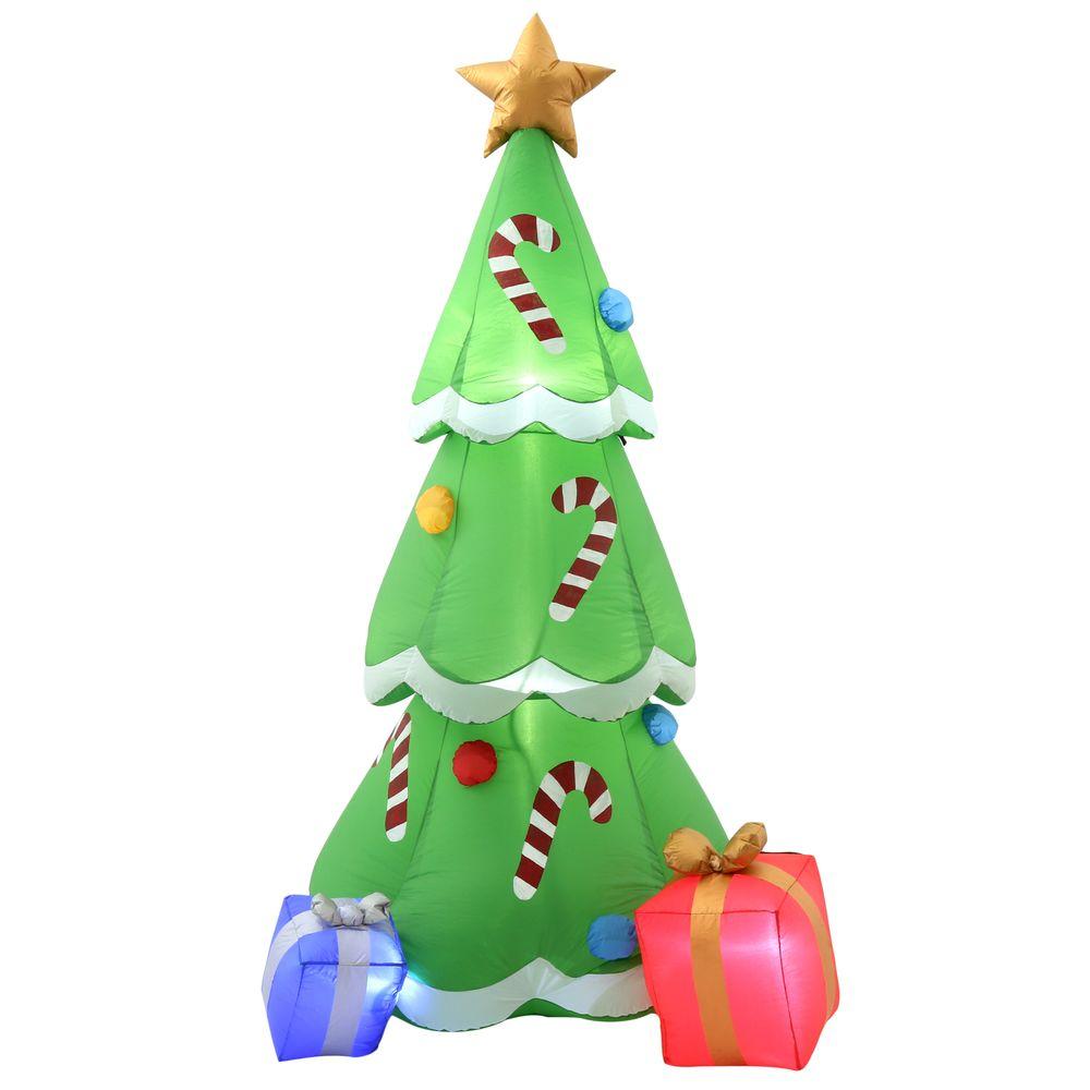 Home Accents Holiday 6.5 ft. H Inflatable Christmas Tree with Gifts