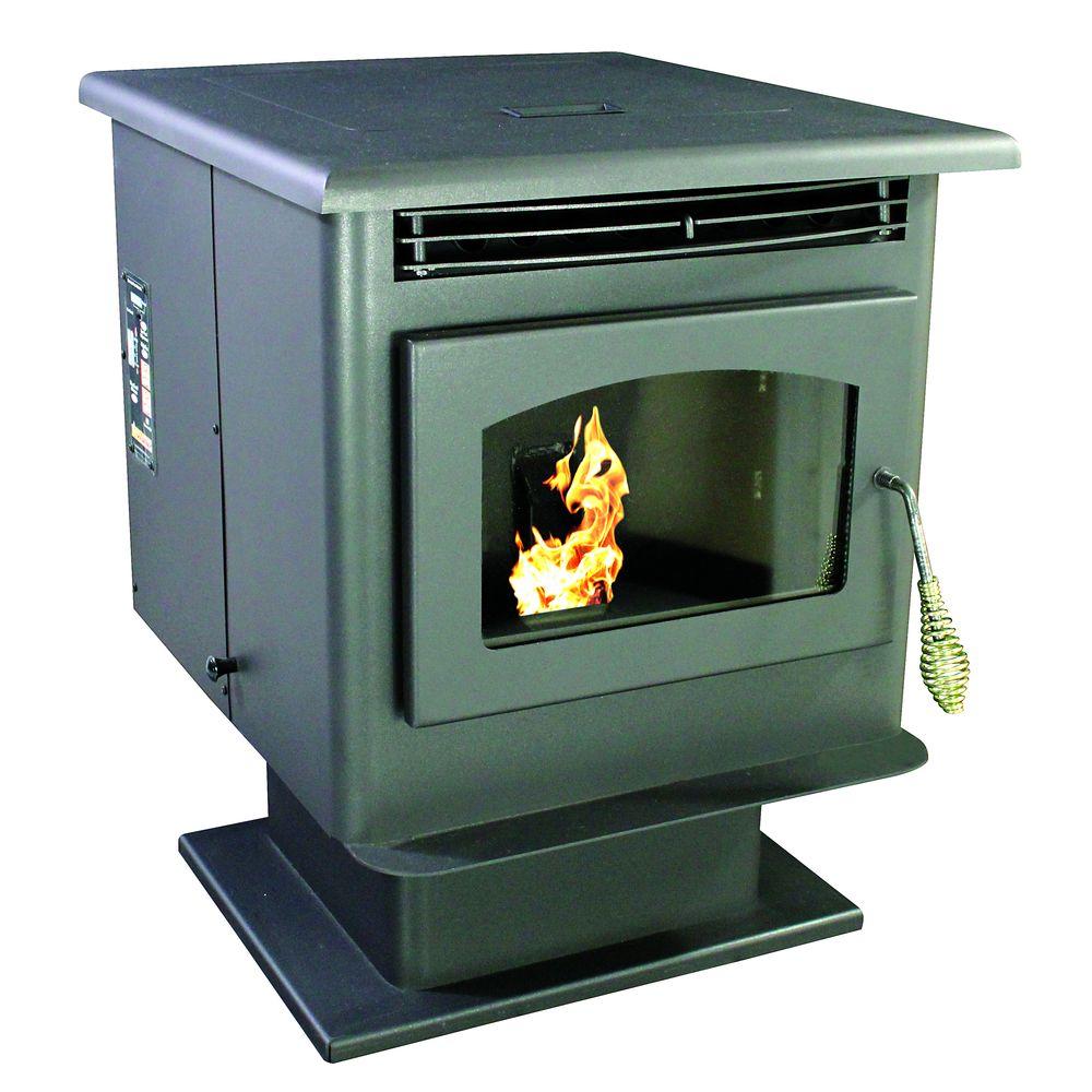 US Stove 1,800 sq. ft. EPA Certified Pellet Stove with 40 lb. Hopper and Auto Ignition by US Stove