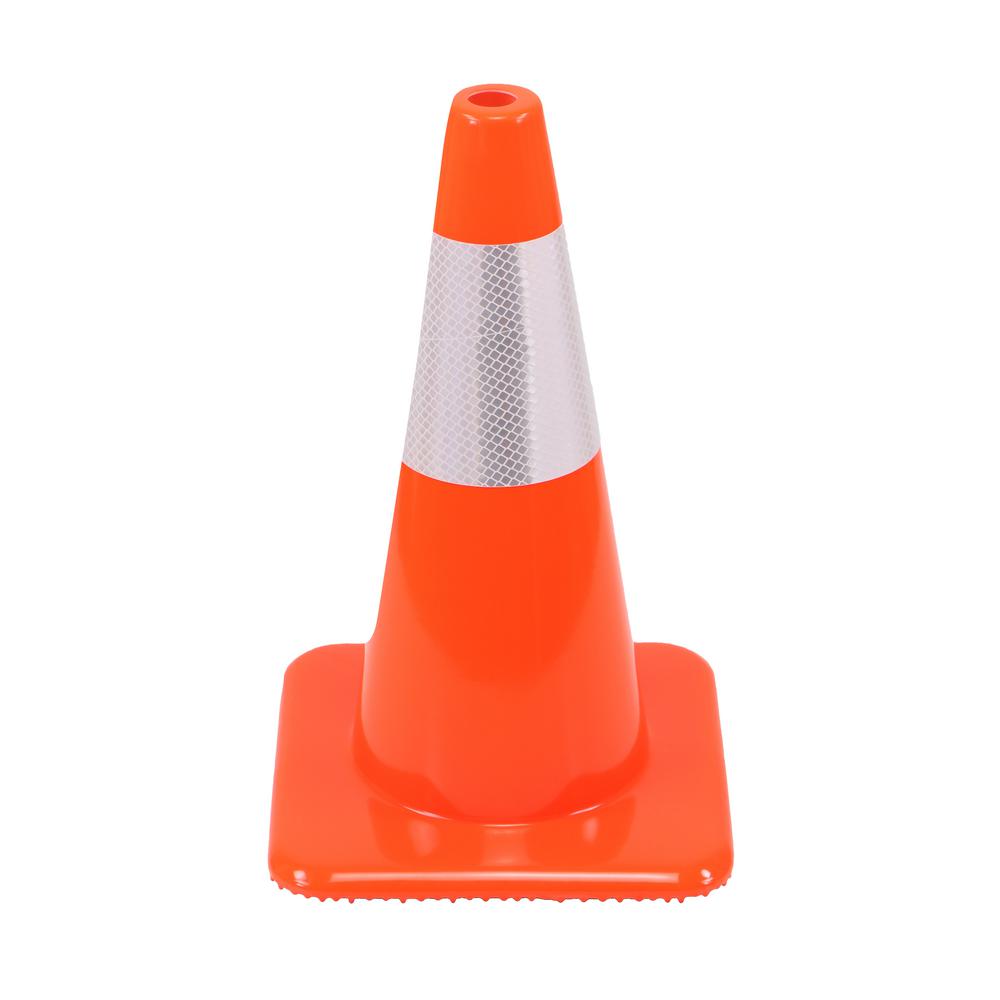 Reflective Traffic Cones Traffic Safety Supplies The Home Depot
