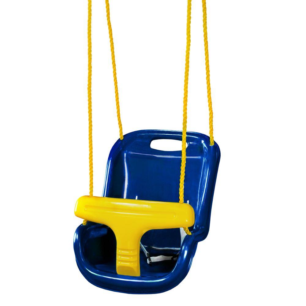 Gorilla Playsets Blue Infant Swing with High Back040032B The Home