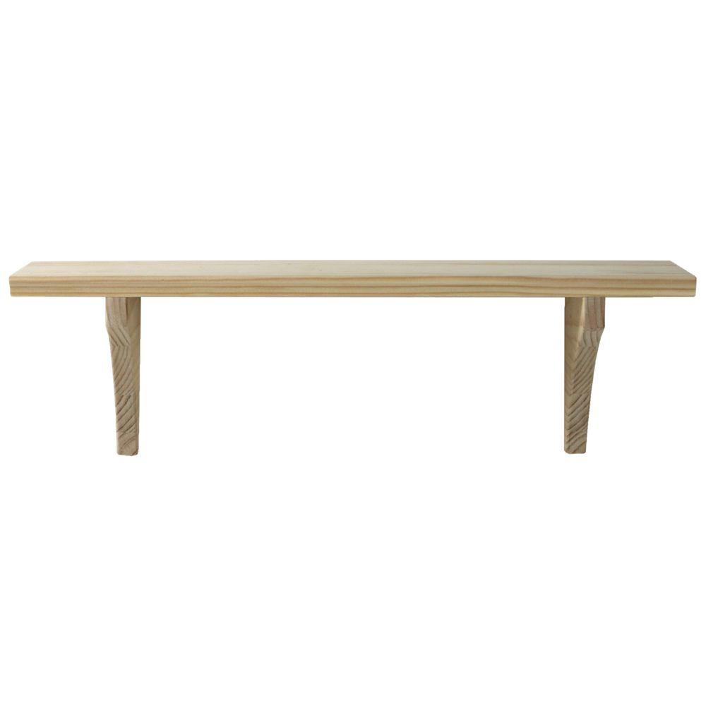 Unfinished Wood Shelves & Shelf Brackets Storage & Organization