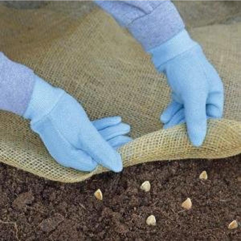 GARDEN NATURAL BURLAP LANDSCAPE FABRIC 80 in x 80 in Gardening