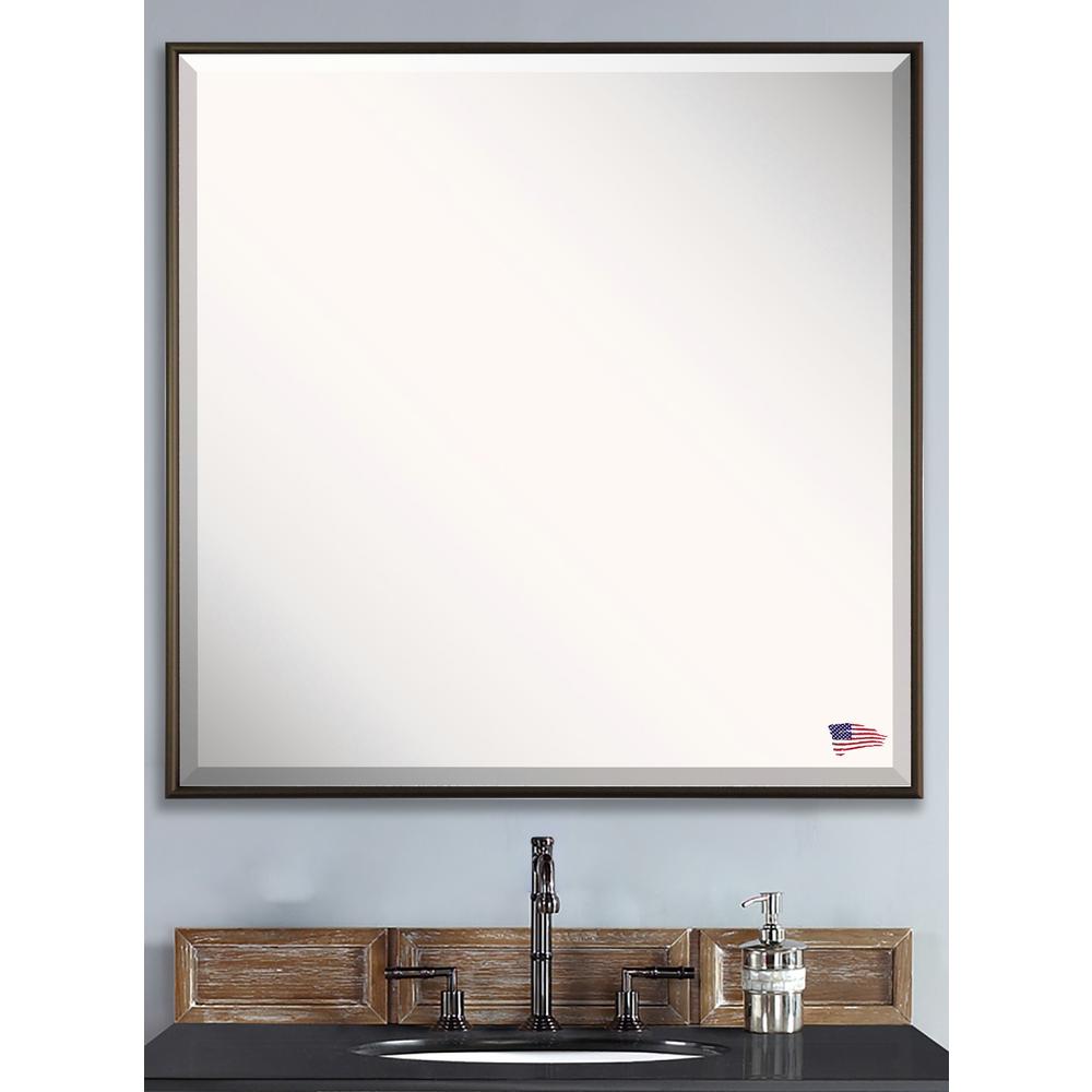 30 125 In X Bravo Bronze Beveled Square Vanity Wall Bravo Bronze Beveled Square Vanity Wall Mirror
