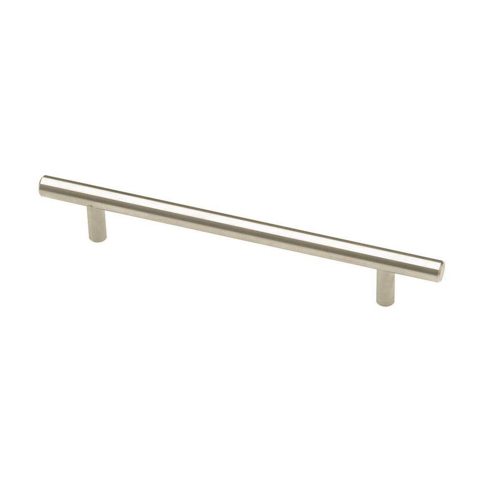192 Drawer Pulls Cabinet Hardware The Home Depot 7 9 16 In 192mm Brushed Steel Bar Drawer Pull