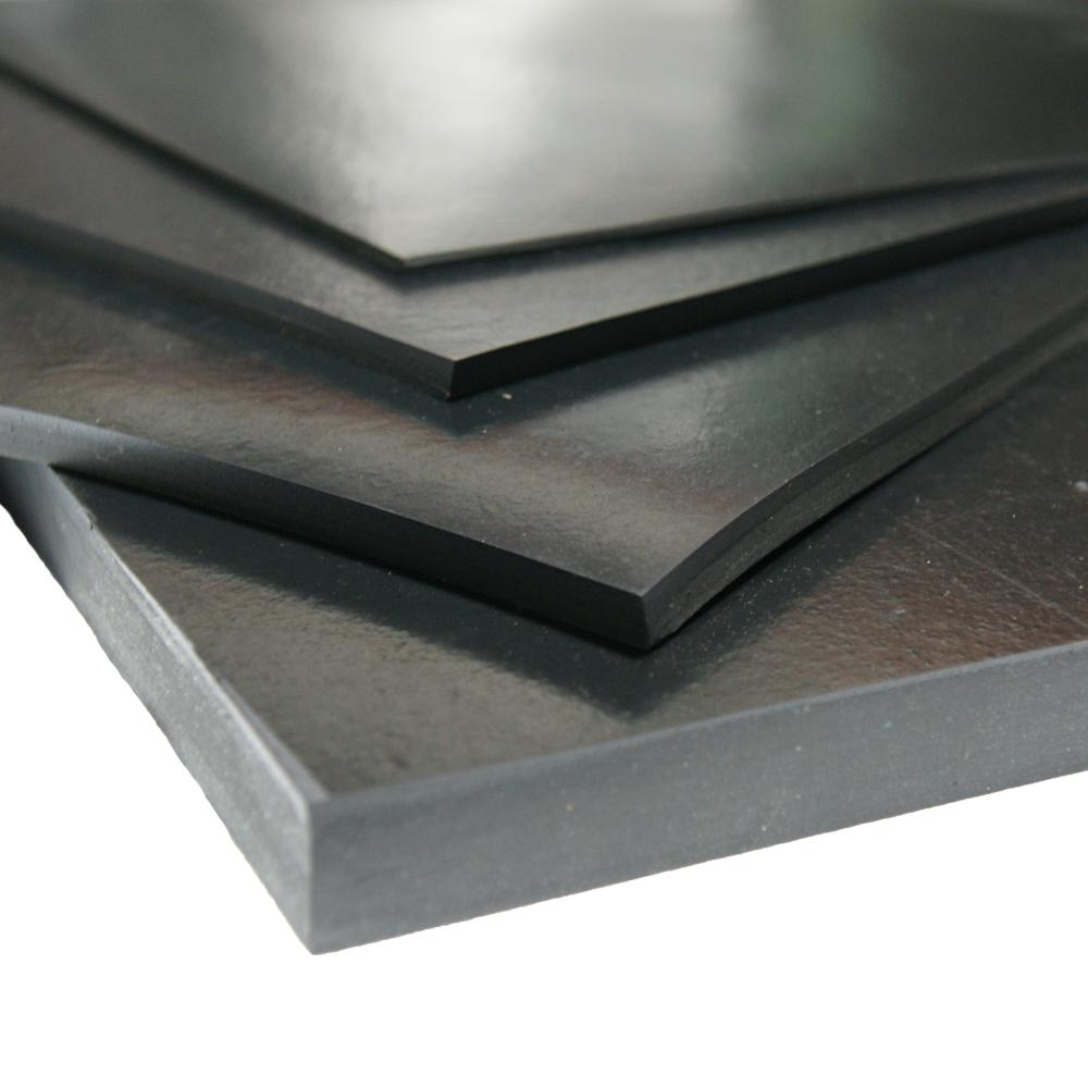 60A 3 Pack Commercial Grade 1//4 Thick x 6 Width x 6 Length Rubber Sheet Rubber-Cal Neoprene