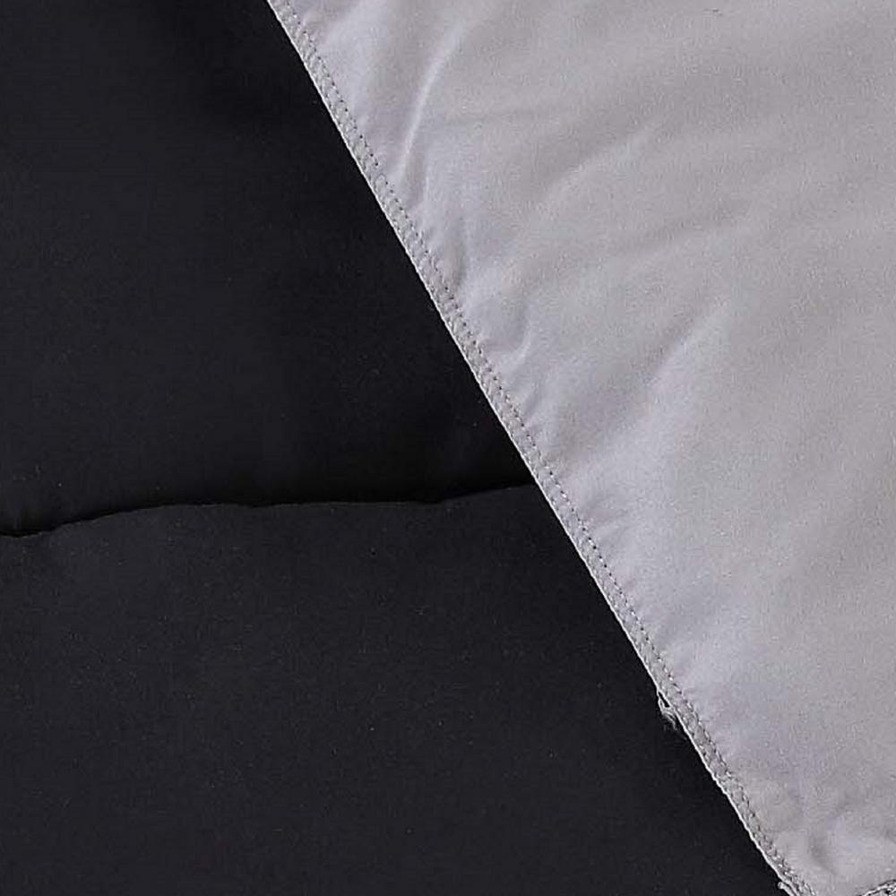 Truly Soft 3 Piece Black And Grey Queen Comforter Set Cs1656bgfq