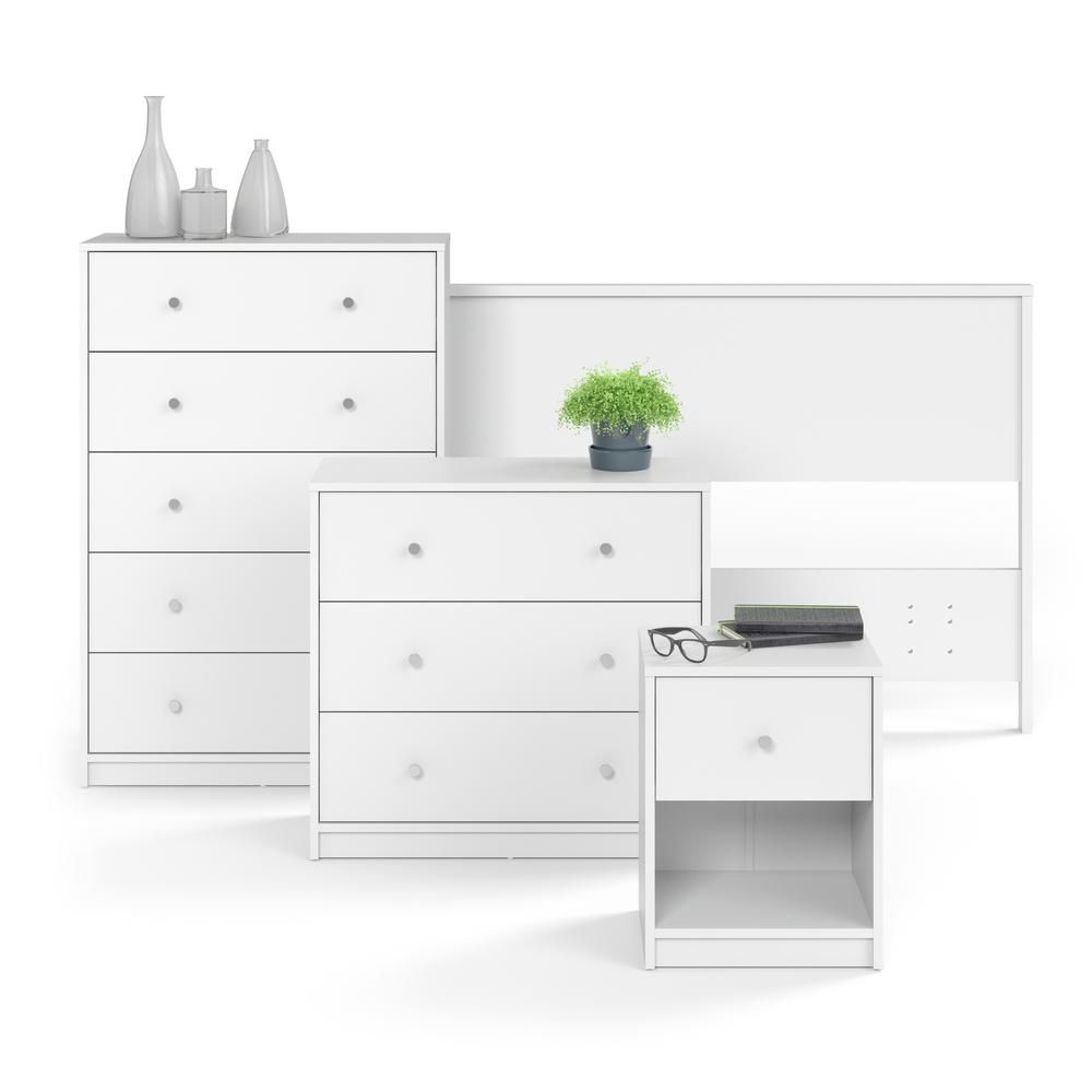 Tvilum Portland 3 Drawer White Chest Of Drawers 7033249 The Home