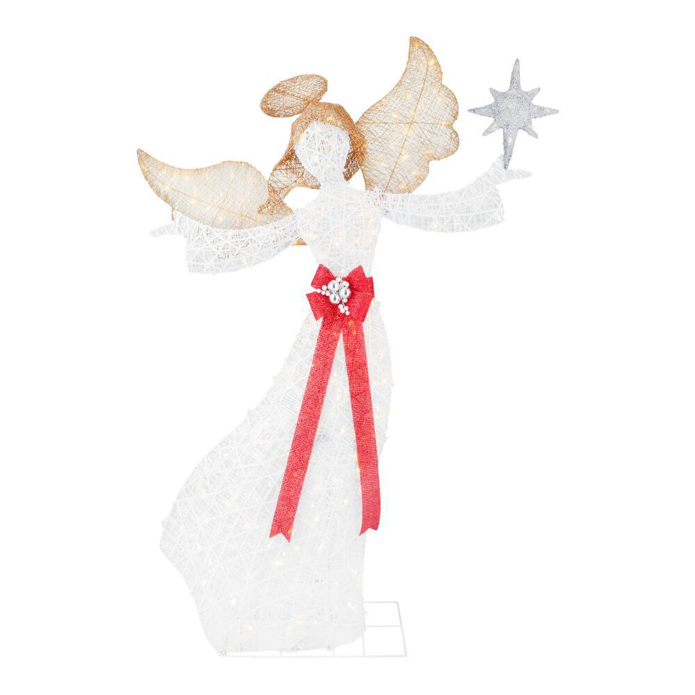 7.5 ft  Polar Wishes LED Angel with Star