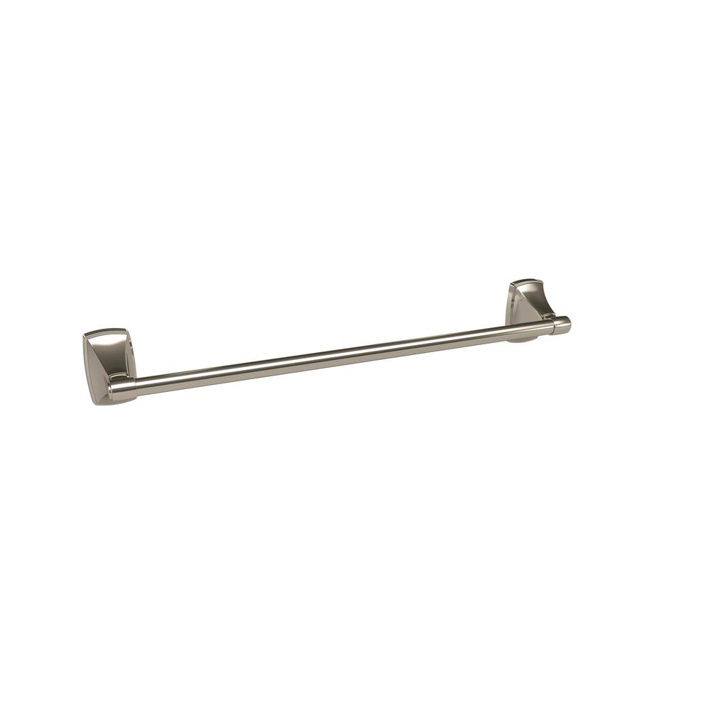 Amerock Clarendon 18 in. (457 mm) Towel Bar in Polished Nickel