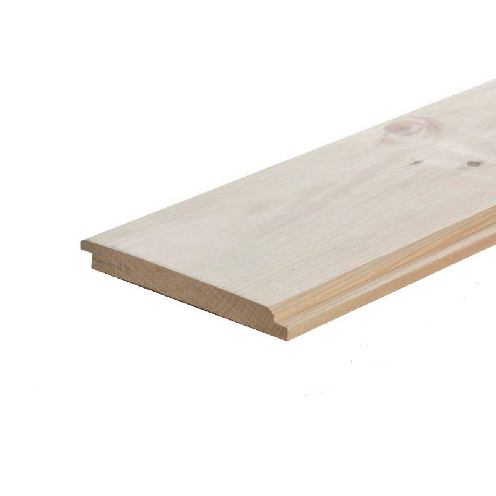 8 in. x 192 in. wood spruce log cabin siding-42578 - the