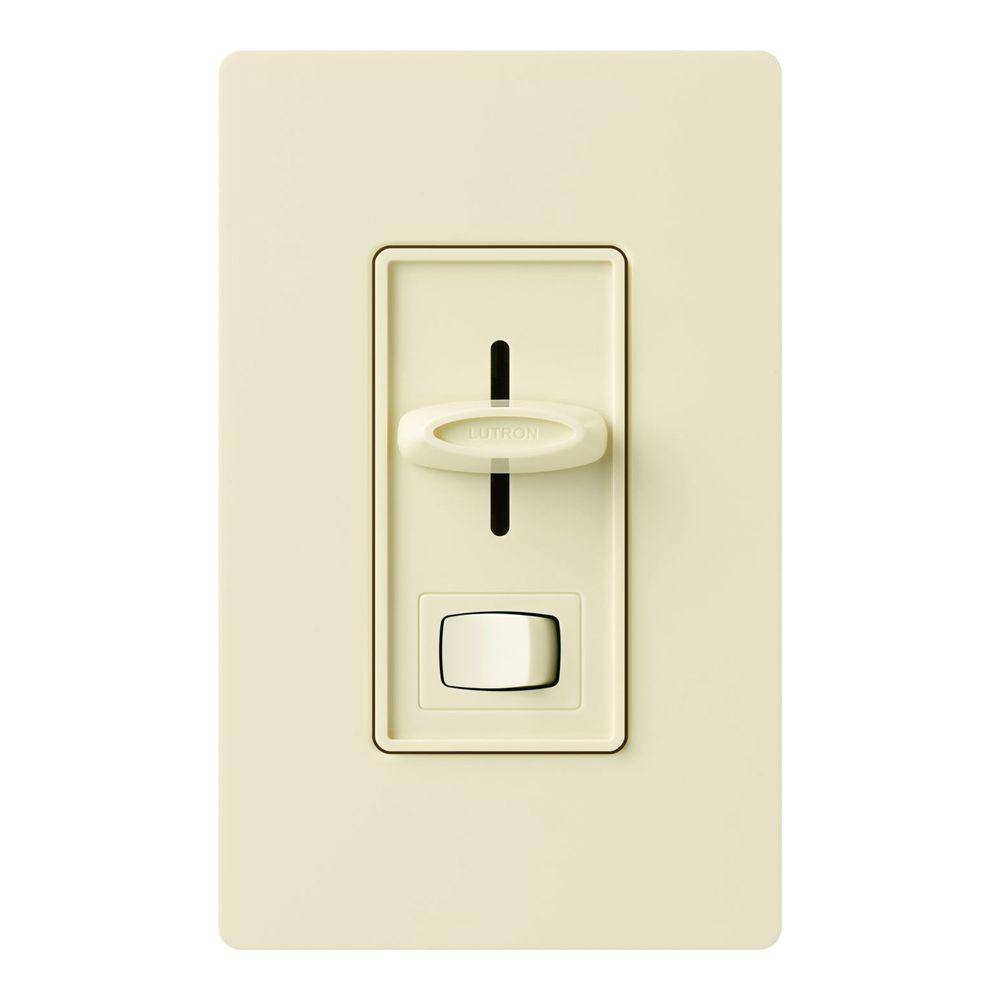 Lutron Skylark SELV-300P-AL ALMOND Single Pole 300W Preset Light Dimmer Switch