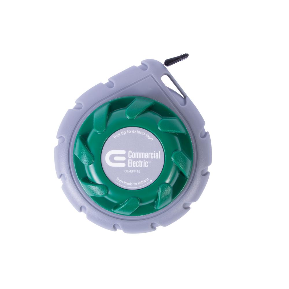 Premium 100 Ft Fish Tape Electrican Electric Reel Pull Wires Sturdy Cable...