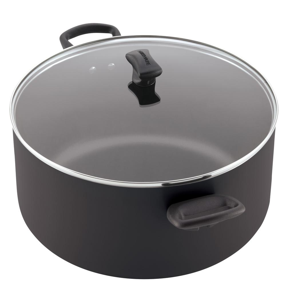 Farberware Dishwasher Safe 10.5 qt. Aluminum Nonstick Stock Pot in