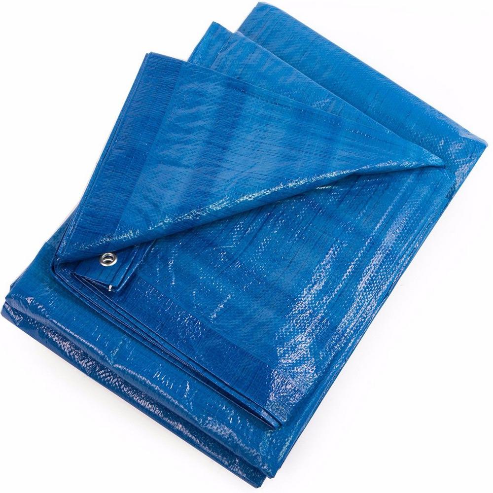 XtremepowerUS 40 ft. x 40 ft. All Weather Proof Tarpaulin Blue Heavy