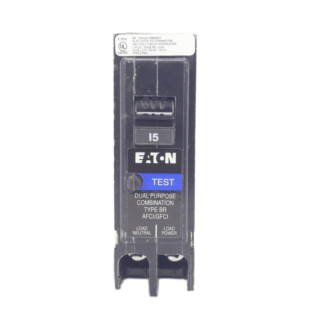 Eaton Dual Function (C/AFCI and GFCI) BR Circuit Breakers Power