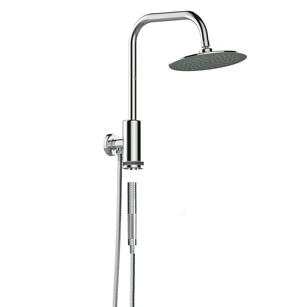 Pulse Showerspas Aquarius Single Spray Handshower And Showerhead Combo Kit In Chrome Pulse Showerspas Aquarius Single Spray Handshower And Showerhead Combo Kit In Chrome