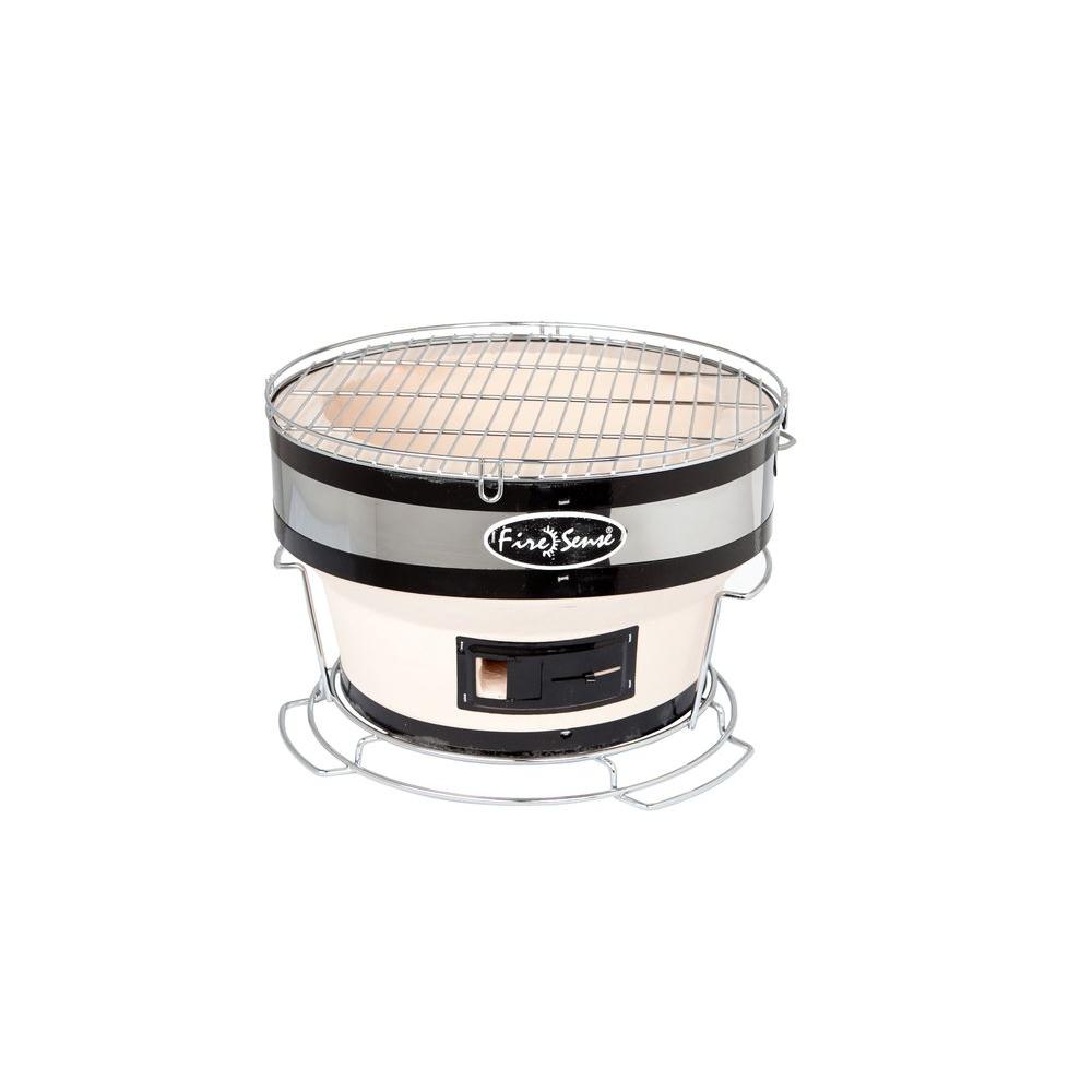 Fire Sense Small Yakatori Portable Charcoal Grill in Tan by Fire Sense