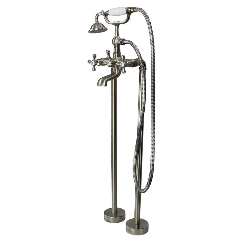 Transolid Cromwell 2 Handle Freestanding Floor Mount Tub Faucet
