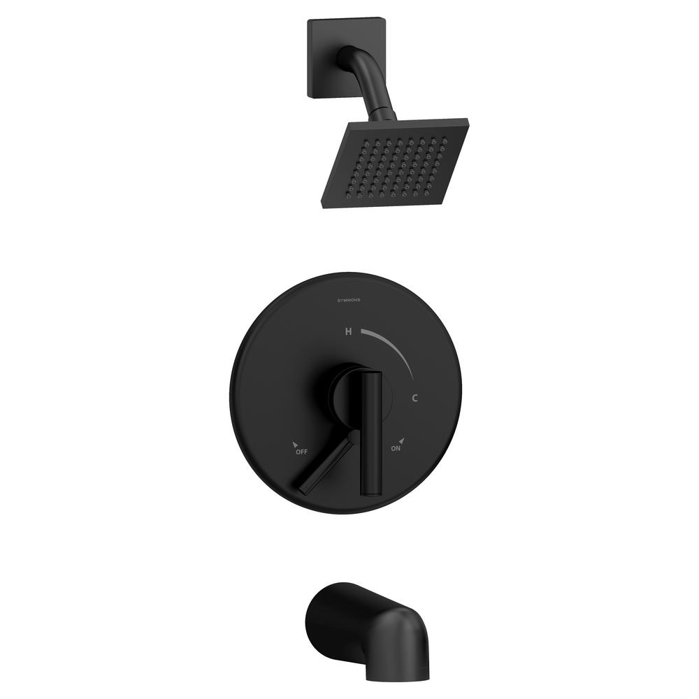 Symmons Dia SingleHandle Tub/Shower Valve Trim Kit in Matte Black