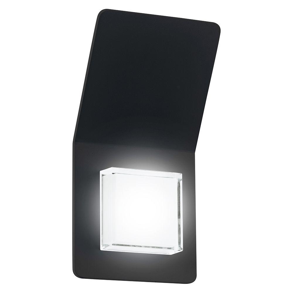Eglo Pias 2 Light Black Outdoor Integrated Led Wall Lantern Sconce