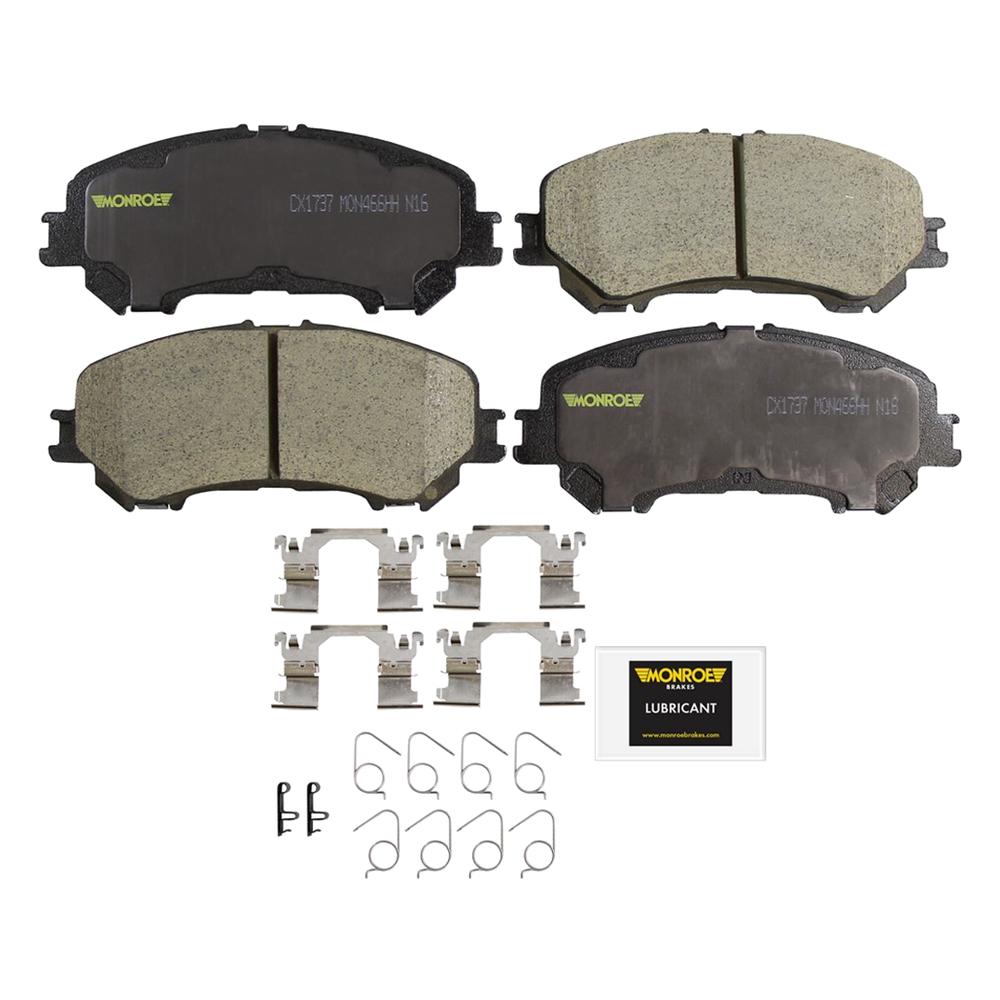 Monroe Brakes Total Solution Ceramic Brake Pads Fits 2017-2018 Nissan ...