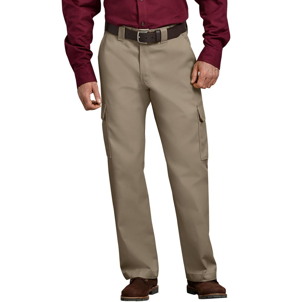 Dickies Men's Relaxed Fit Straight Leg Cargo Work Pants-WP592DS 30 30 ...