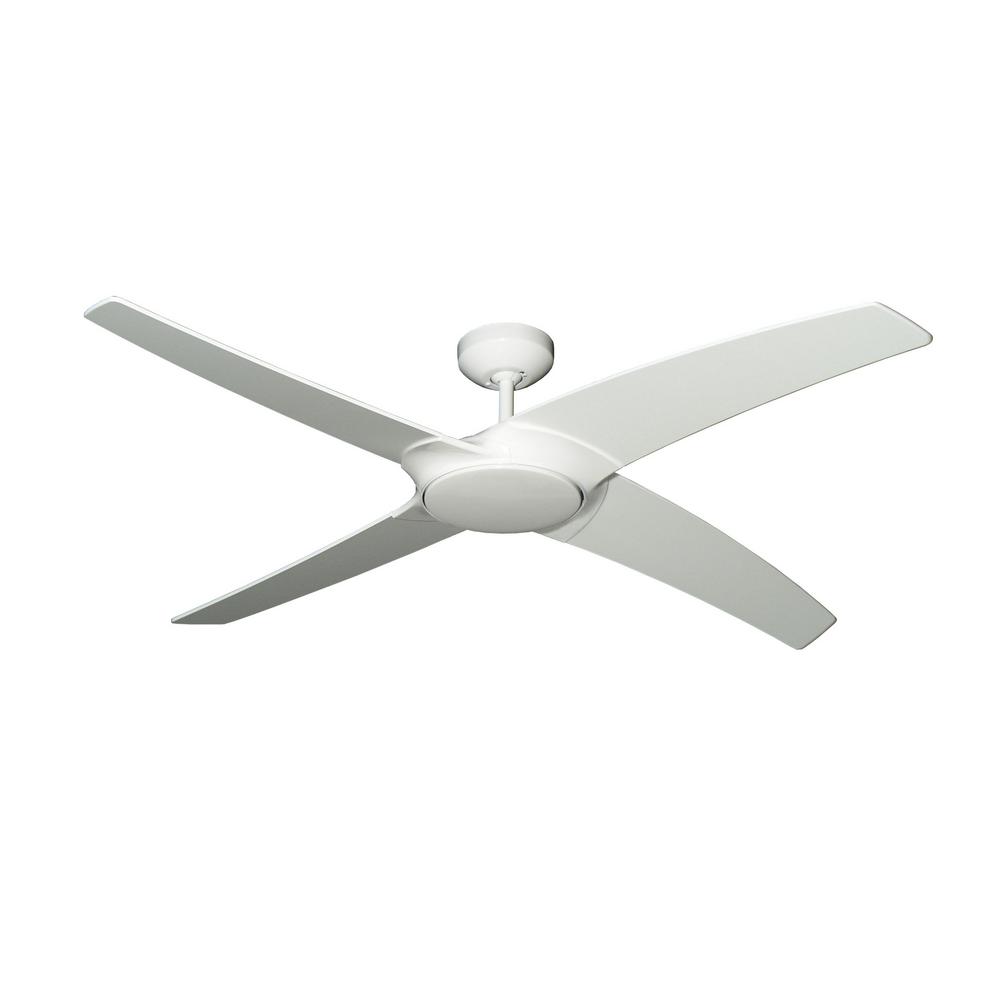 Troposair Starfire 56 In Pure White Ceiling Fan With Led Light